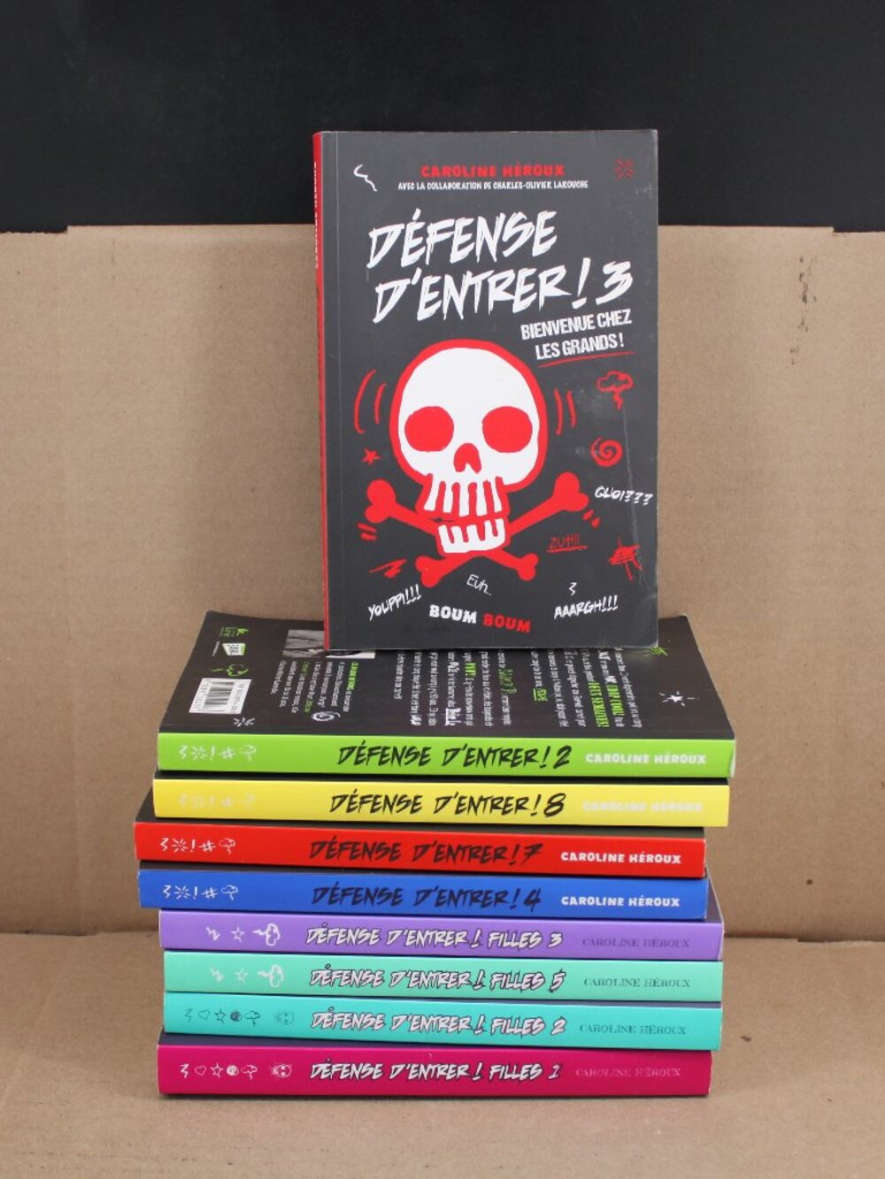 Lot 9 Livres Caroline Héroux - Défense D'entrer Ados Teen French